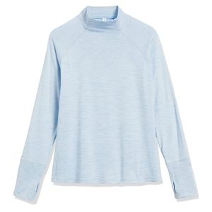 Core 10 Women's Cozy Fitted Mock Neck Athletic Long Sleeve